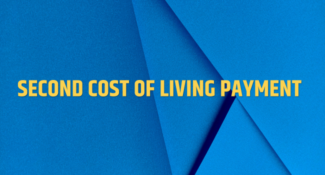 Second Cost of Living Payment